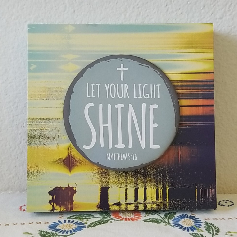 Let Your Light Shine wall art